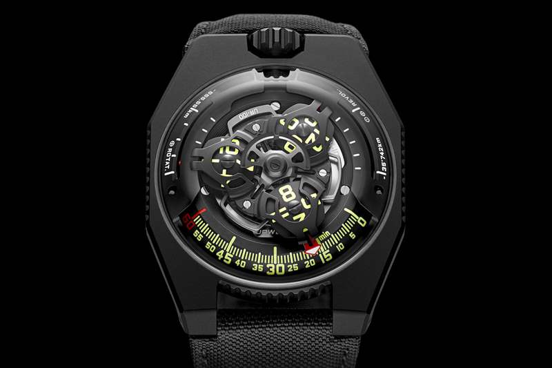 小眾手表:URWERK UR-100時空個性夜光手表-復刻表