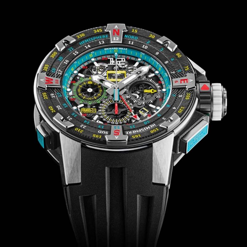 2021最新理查德Richard Mille RM60-01 Les Voiles de St Barth的航海藍調(diào)-復(fù)刻表