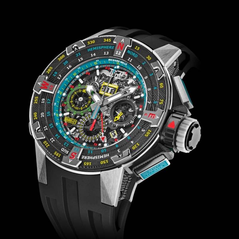 2021最新理查德Richard Mille RM60-01 Les Voiles de St Barth的航海藍調(diào)-復(fù)刻表