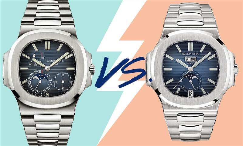 百達翡麗Nautilus二選一：5712 動儲月相vs 5726年歷-復刻表