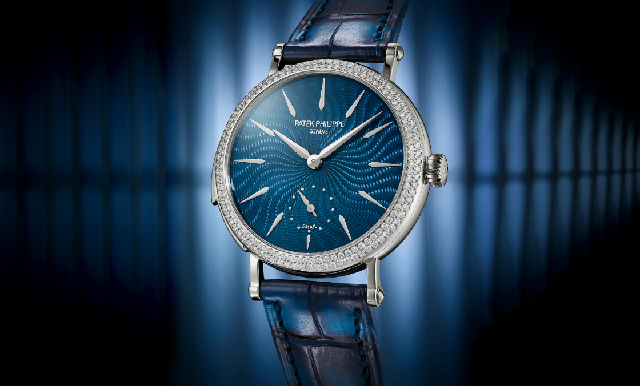百達翡麗7040三問腕表，結(jié)合機刻雕花與琺瑯二大工藝-復(fù)刻表