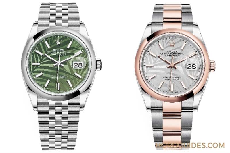 熱帶風(fēng)情上場!ROLEX Datejust 36棕櫚葉面盤-復(fù)刻表