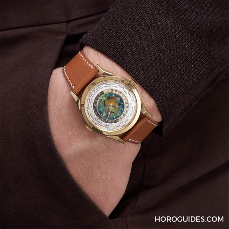 拍賣會首見，估價逾350萬瑞郎！百達翡麗罕見Ref.2523 世界時間琺瑯面腕表-復刻表