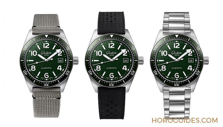 全新蘆葦綠面盤亮相，Glashütte Original SeaQ潛水表推出新色-復刻表