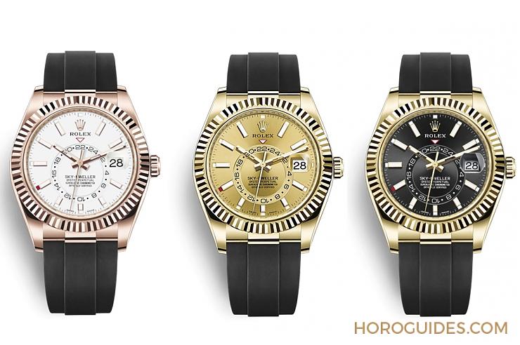 ROLEX Sky-Dweller首次搭配黑橡膠表帶！-復(fù)刻表