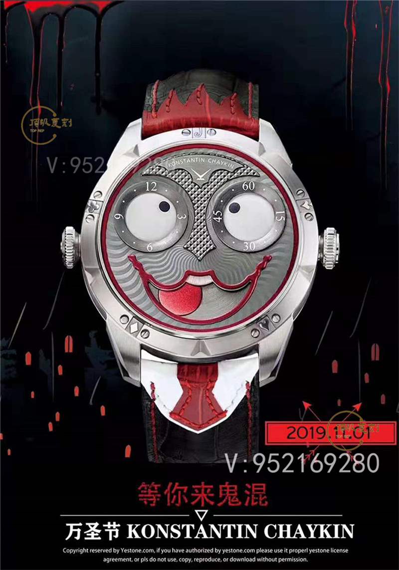 TW廠俄羅斯切金小丑復(fù)刻表對(duì)比正品能超越v9廠俄羅斯小廠嗎-復(fù)刻表