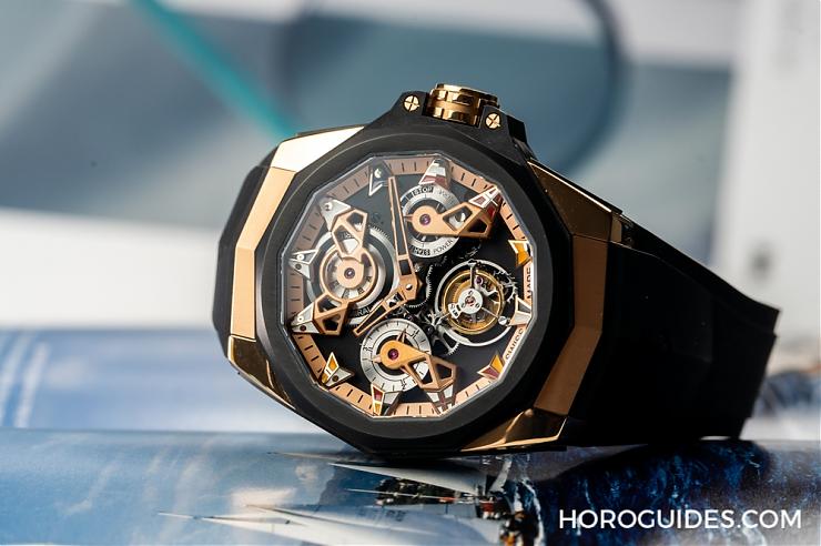 海洋風格領(lǐng)航之選｜Corum海軍上將AC-One 45鏤空陀飛輪與AC-One 38女仕鉆表-復刻表