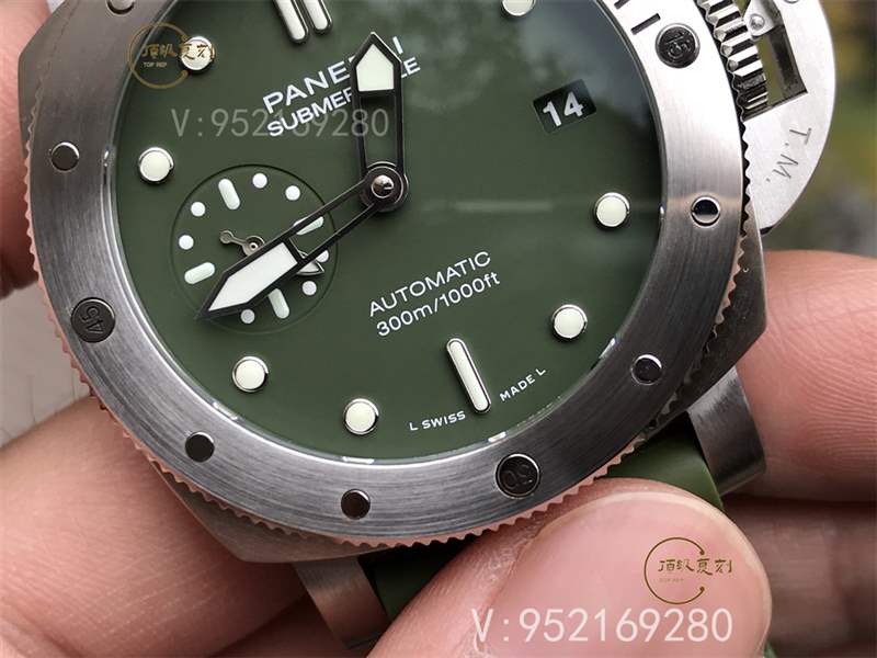 VS廠沛納海pam1055綠海魂復刻做工怎么樣,別具一格的軍綠色-復刻表