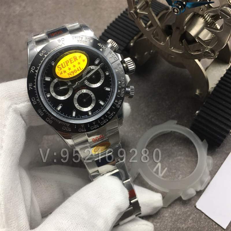 N廠迪通拿V3版「4130機(jī)芯」黑鋼迪116500LN陶瓷圈黑面表盤-復(fù)刻表