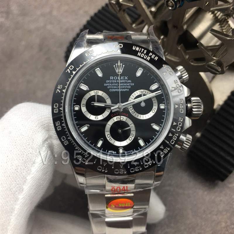 N廠迪通拿V3版「4130機(jī)芯」黑鋼迪116500LN陶瓷圈黑面表盤-復(fù)刻表