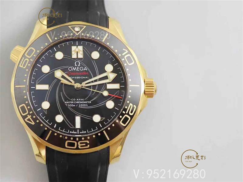 VS廠歐米茄海馬黃金版女王密使007復刻表怎么樣,醉美黃金版邦德-復刻表