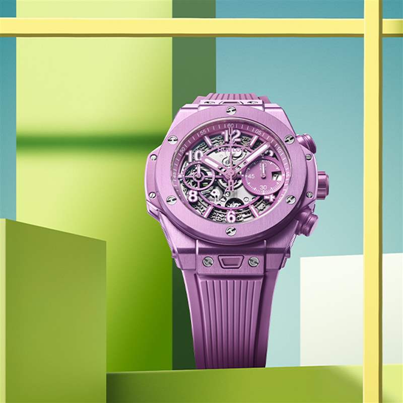 HUBLOT紫色狂迷延續(xù)為夏日活力而設(shè)計的最新BIG BANG UNICO-復(fù)刻表