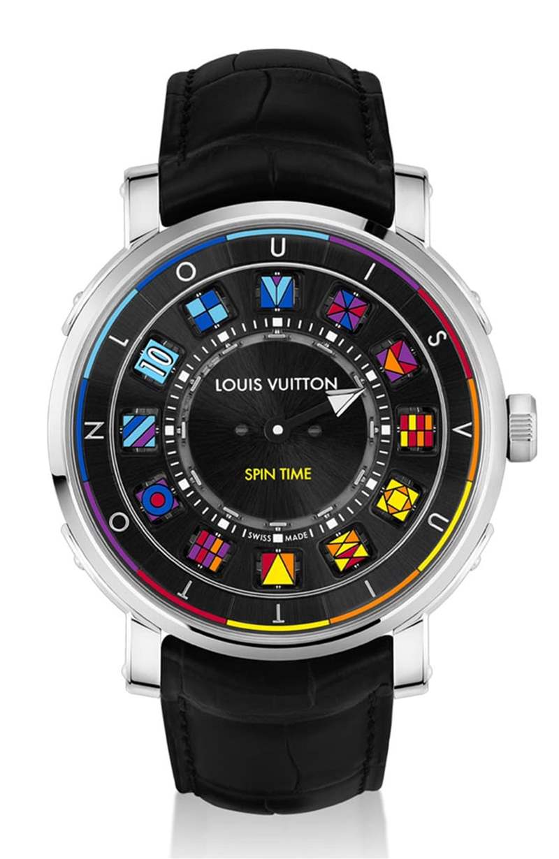 LV鋼殼手表二連發(fā)招牌翻轉(zhuǎn)數(shù)字方塊創(chuàng)新吸睛銀灰、彩色應(yīng)百客-復刻表