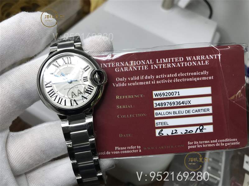 V6廠藍氣球-V6廠卡地亞藍氣球33mm機械女表復刻做工怎么樣-復刻表