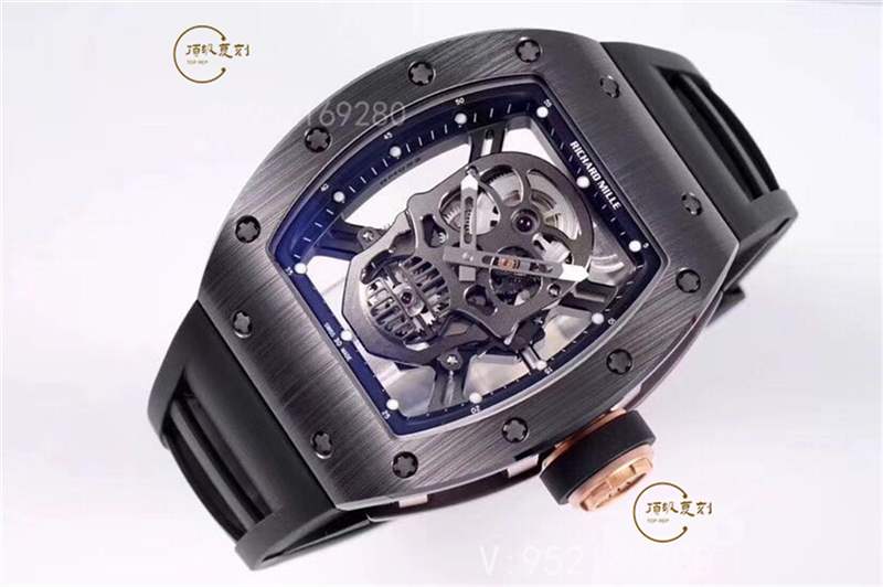 ZF廠理查德米勒RM052骷髏頭黑陶瓷復刻做工評測-復刻表