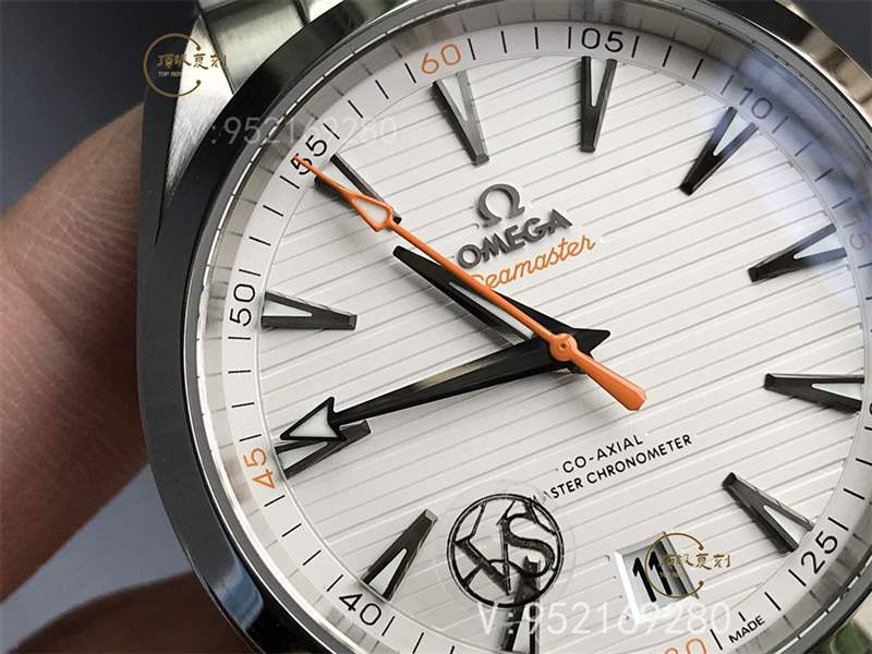 VS廠歐米茄海馬150柚木白盤橙針復(fù)刻表做工怎么樣-220.10.41.21.02.001-復(fù)刻表