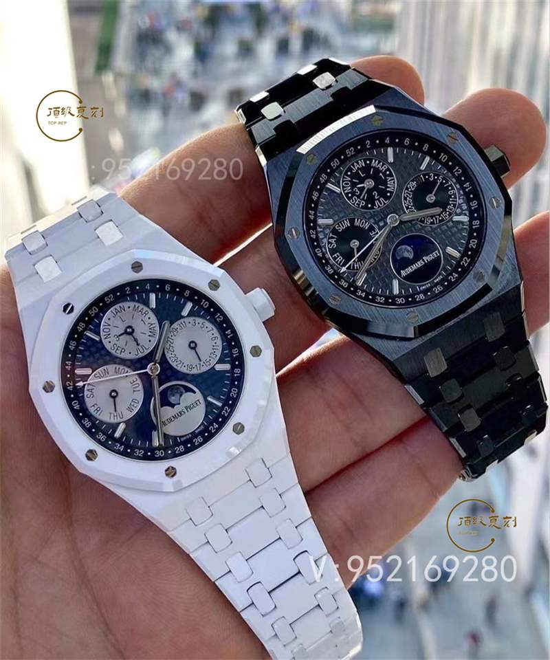 APS廠AP愛彼萬年歷白陶瓷AP26579計(jì)時(shí)表復(fù)刻做工怎么樣-復(fù)刻表