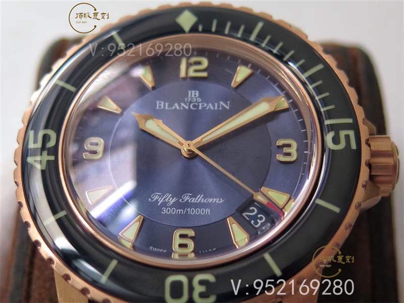 ZF廠寶珀五十噚5015B-3603C-63B玫瑰金藍盤復刻表做工怎么樣-復刻表