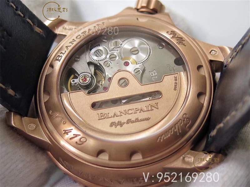 ZF廠寶珀五十噚5015B-3603C-63B玫瑰金藍盤復刻表做工怎么樣-復刻表