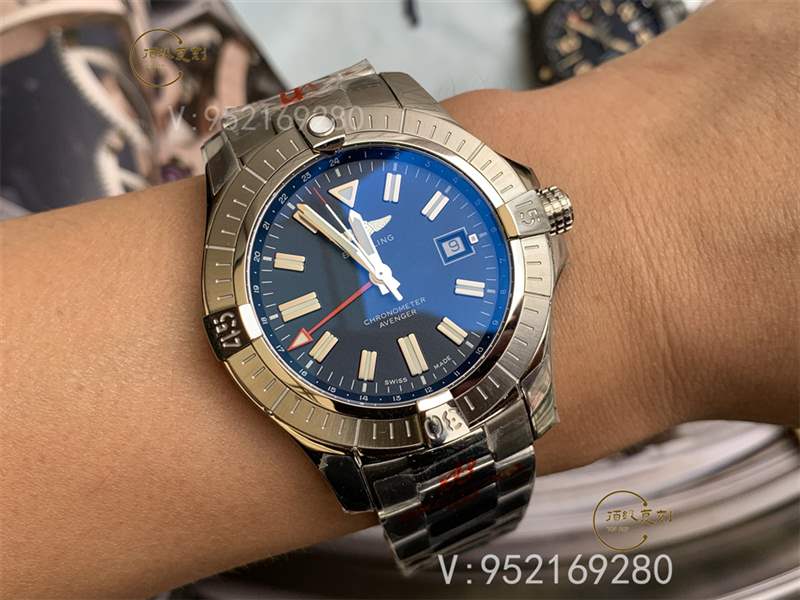 GF廠百年靈復仇者45mm男士機械復刻表做工怎么樣GMT雙時區-復刻表