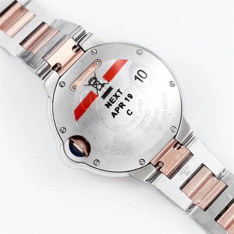 V6廠卡地亞33mm間玫瑰金藍氣球W2BB0023復刻表做工怎么樣-復刻表