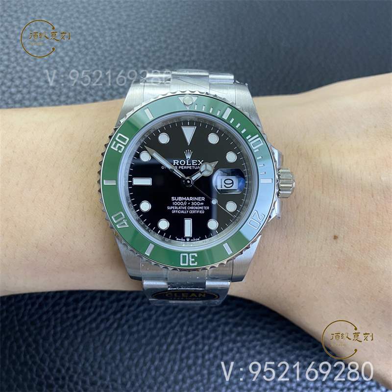 C廠(chǎng)(Clean廠(chǎng))勞力士41mm綠水鬼復(fù)刻表對(duì)比正品怎么樣-復(fù)刻表