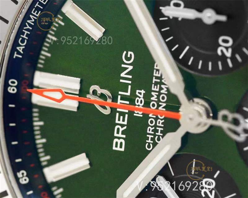 GF廠百年靈機(jī)械計(jì)時(shí)鋼王B01系列賓利綠盤(pán)復(fù)刻表做工評(píng)測(cè)-復(fù)刻表