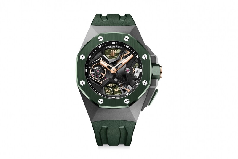AP Royal Oak Concept Flying Tourbillon GMT 價錢介紹 Audemars Piguet愛彼Royal Oak Concept Flying Tourbillon GMT|極型綠陶瓷登場-復刻表