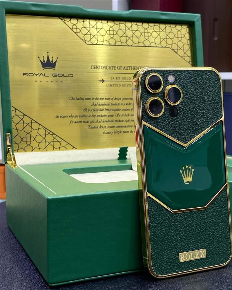 Rolex限量版iPhone開箱？24K金打造真土豪風范比戴勞力士更氣派-復刻表