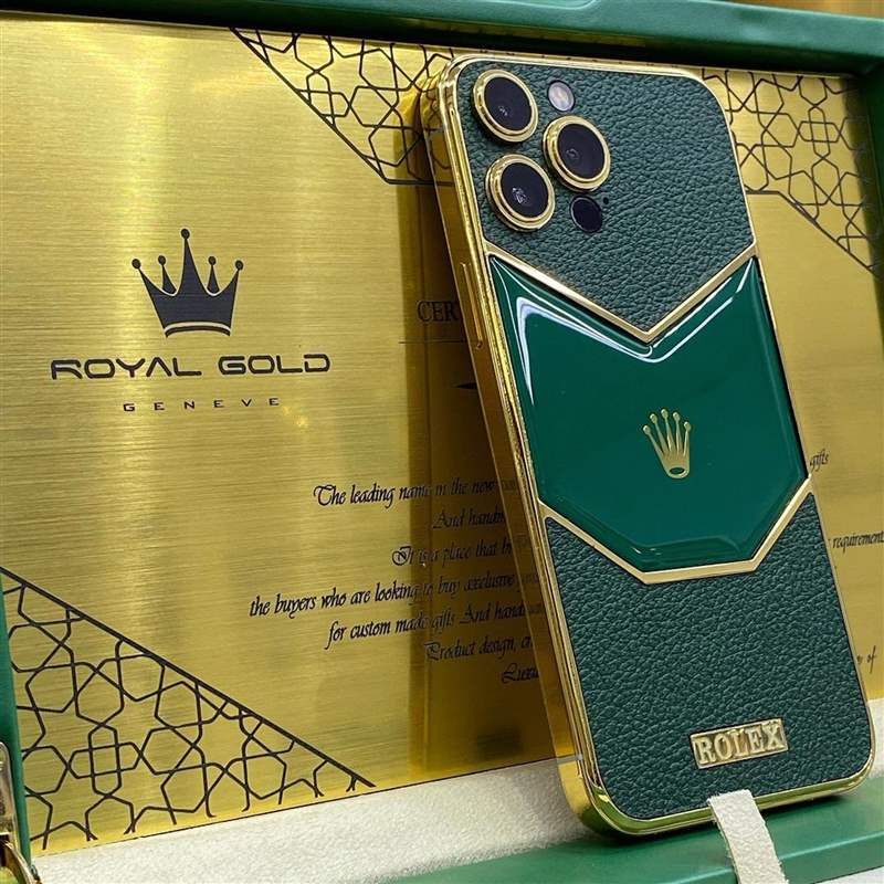 Rolex限量版iPhone開箱？24K金打造真土豪風范比戴勞力士更氣派-復刻表