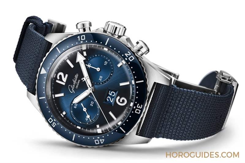 藍(lán)面、藍(lán)陶瓷圈打頭陣！ Glashütte Original SeaQ系列首次搭載計(jì)時(shí)功能-復(fù)刻表
