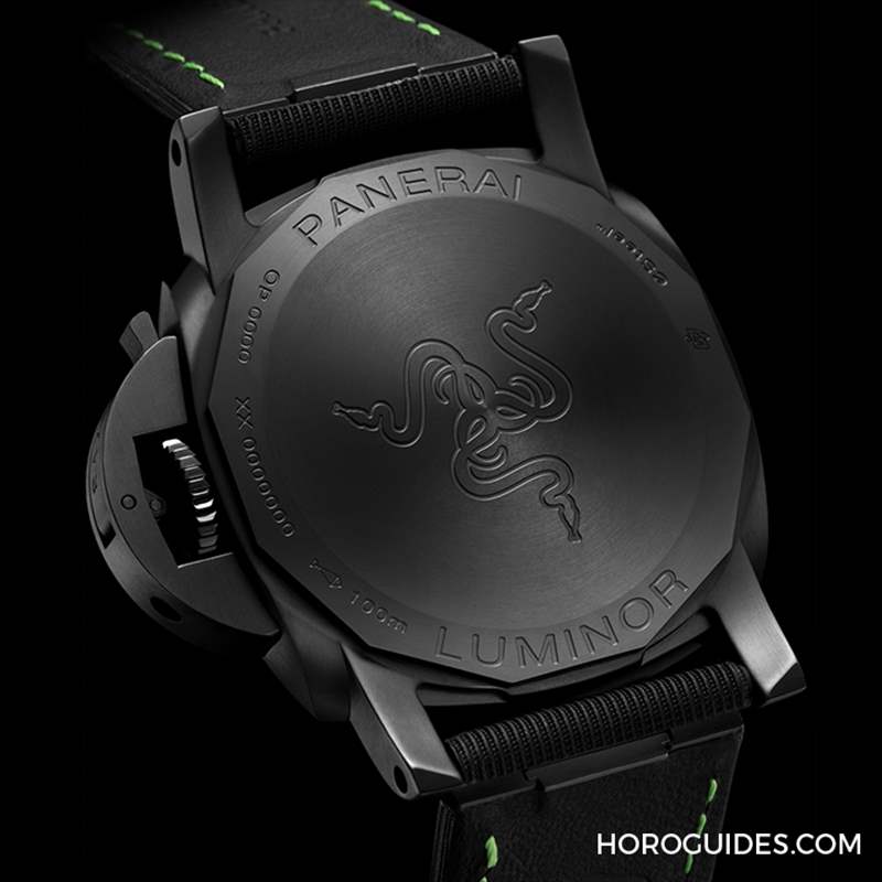 電競(jìng)美學(xué)加身，雷蛇螢光綠在發(fā)光｜Panerai Luminor Quaranta Razer特別版-復(fù)刻表