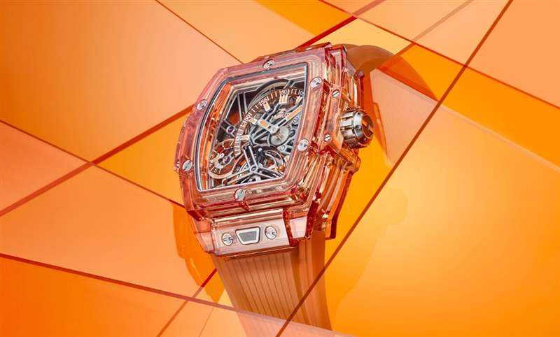 高透光冰橙色！Hublot Spirit of Big Bang冰橙藍寶石陀飛輪五日鏈腕表-復刻表