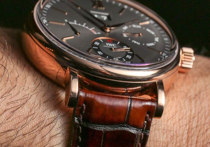 IWC柏濤菲諾手動上鏈星期和日期手表動手-復(fù)刻表