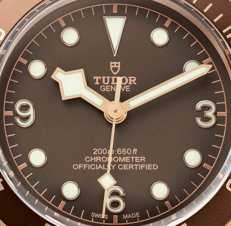 帝舵Heritage Black Bay Bronze 79250BM手表帶自制機芯-復刻表