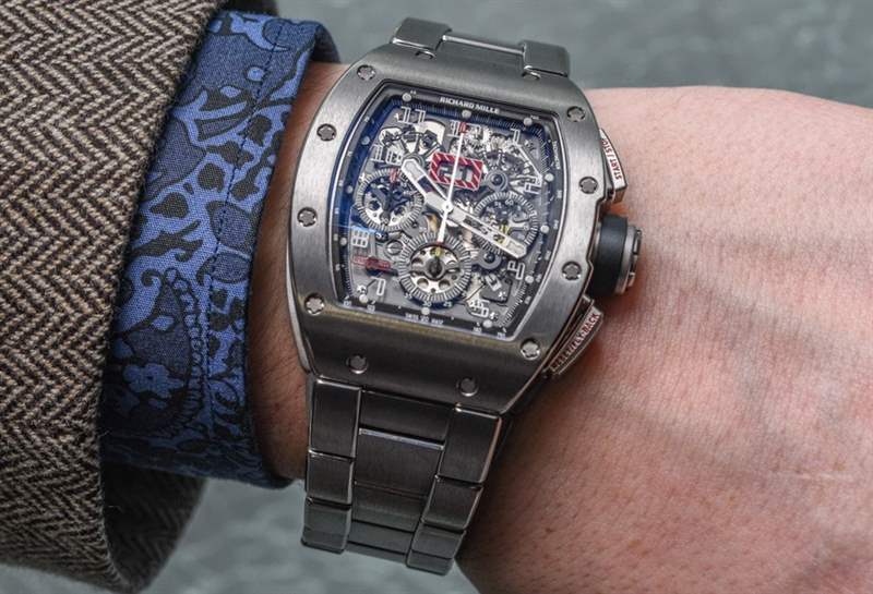 理查德米勒RM 011 Felipe Massa腕表搭配全新鈦金屬表鏈-復刻表