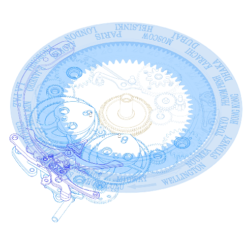 寶璣Marine Hora Mundi腕表讓您在眨眼之間從一個時區到另一個時區-復刻表