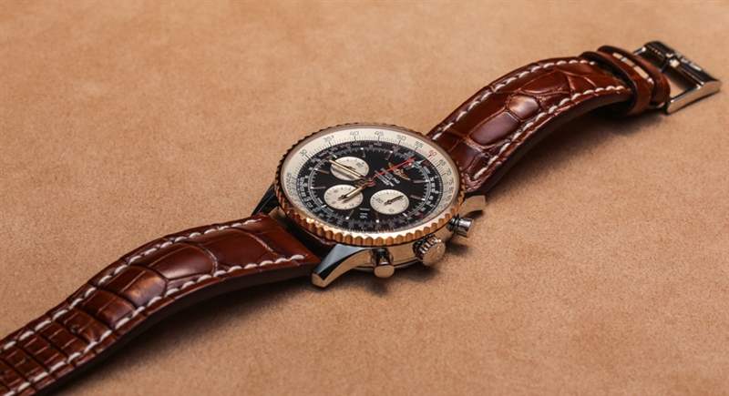 百年靈Navitimer 01 46毫米雙音腕表上手體驗(yàn)-復(fù)刻表