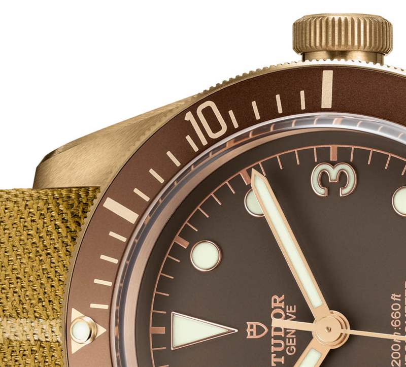 帝舵Heritage Black Bay Bronze 79250BM手表帶自制機芯-復刻表