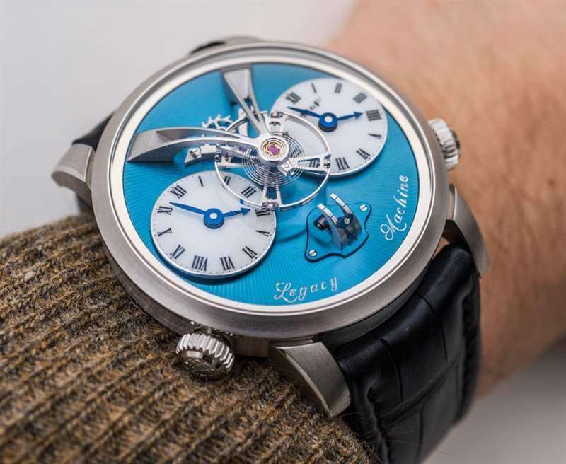 MB&F Legacy Machine 1鉑金腕表配藍(lán)色表盤(pán)-復(fù)刻表