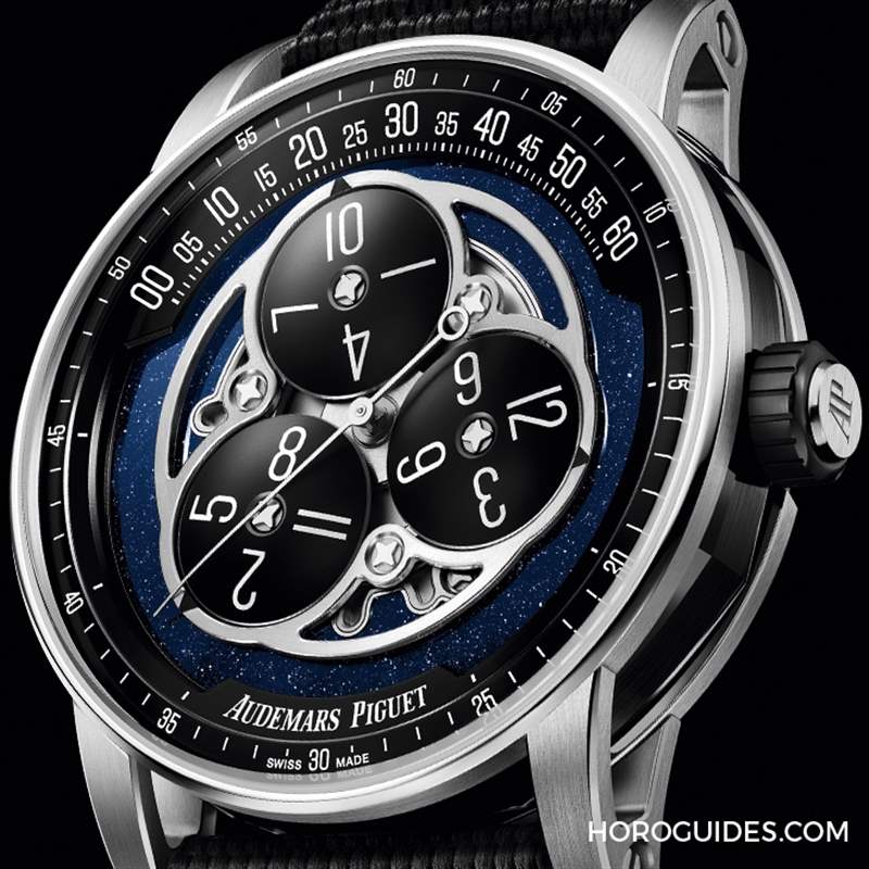 猶如一道優(yōu)美謎題的古老顯時(shí)機(jī)制|愛(ài)彼CODE 11.59系列星輪腕表,再現(xiàn)「時(shí)間漫游」功能-復(fù)刻表