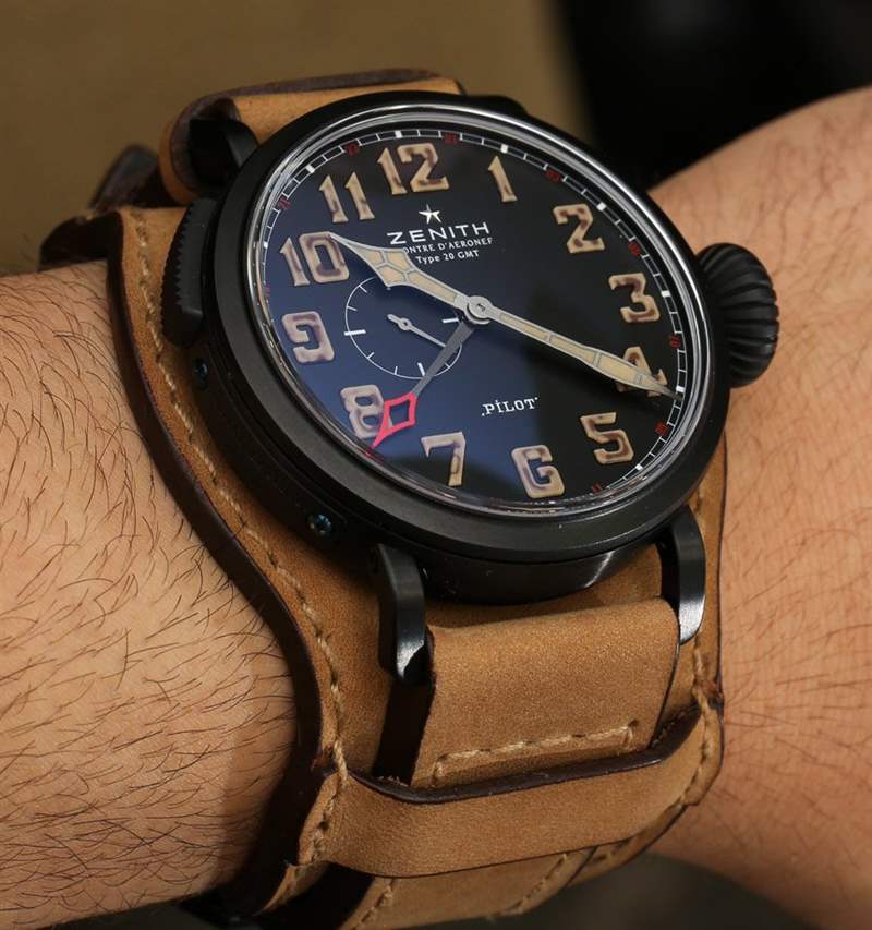 真力時Pilot Montre d'Aeronef Type 20 GMT 1903手表上手-復(fù)刻表