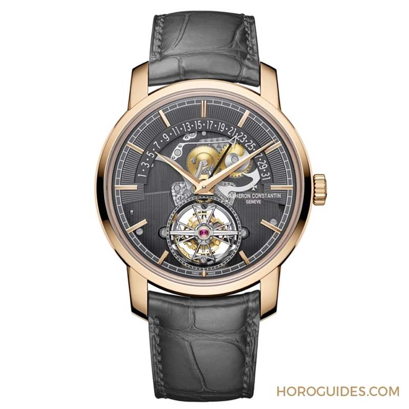 Traditionnelle陀飛輪逆跳日歷鏤雕腕表-復刻表