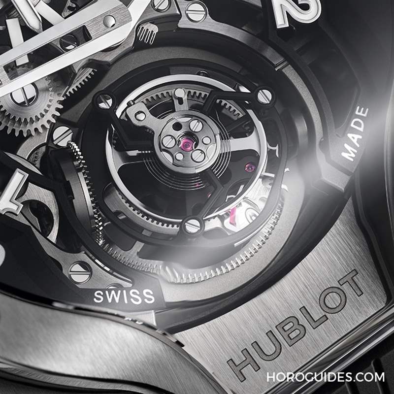 HUBLOT全新MP-13雙軸陀飛輪雙逆跳腕表挑戰(zhàn)極限工藝-復刻表