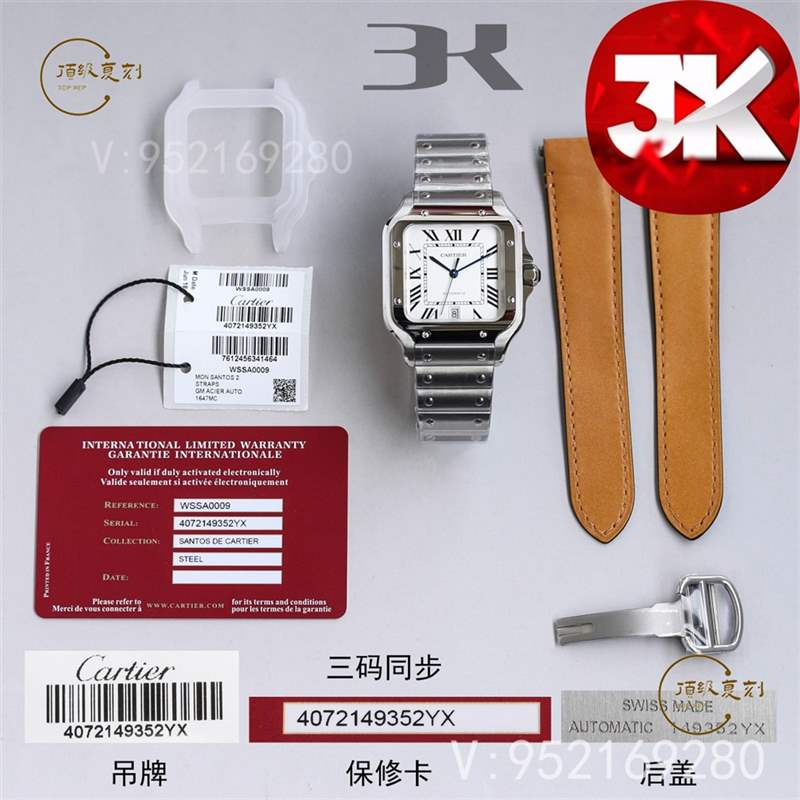 3K廠(chǎng)卡地亞山度士對(duì)比正品怎么樣,比V6廠(chǎng)、BV廠(chǎng)、GF廠(chǎng)更值得入手嗎-復(fù)刻表