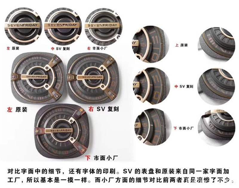 SV廠七個星期五sevenfriday M2/02復刻表對比正品怎么樣-復刻表