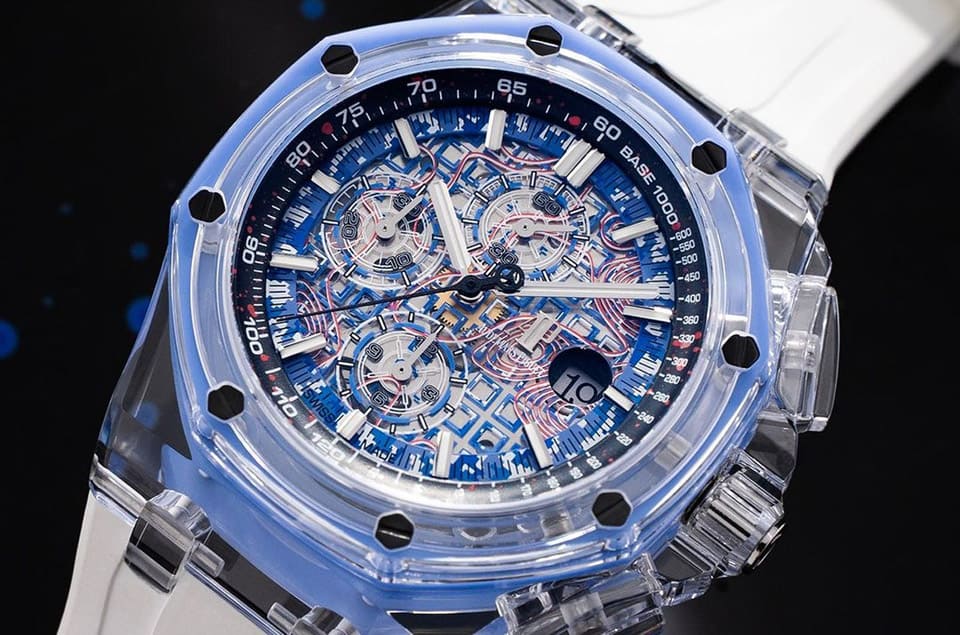 超吸睛!主打迷彩軍事風的透明皇家橡樹離岸型計時碼表-復刻表