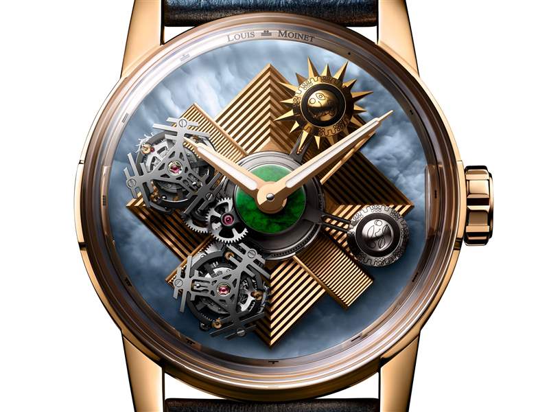 Louis Moinet推出Maya Eclipse獨(dú)一款雙重陀飛輪腕表：瑪雅文明-復(fù)刻表