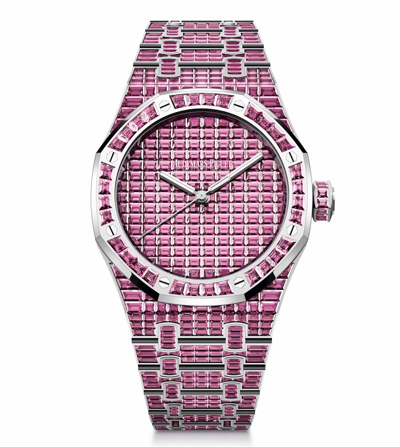 愛彼推出Royal Oak Selfwinding Rainbow Sets珠寶腕表:彩色寶石鑲嵌 愛彼推出Royal Oak Selfwinding Rainbow Sets珠寶腕表:彩色寶石鑲嵌-復(fù)刻表