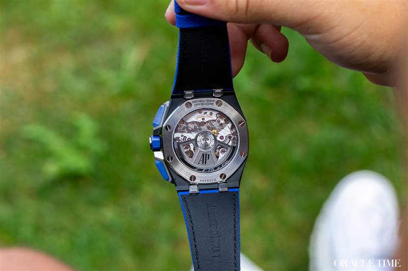 愛彼皇家橡樹離岸型自動上鏈計時黑色和藍色陶瓷腕表-復刻表